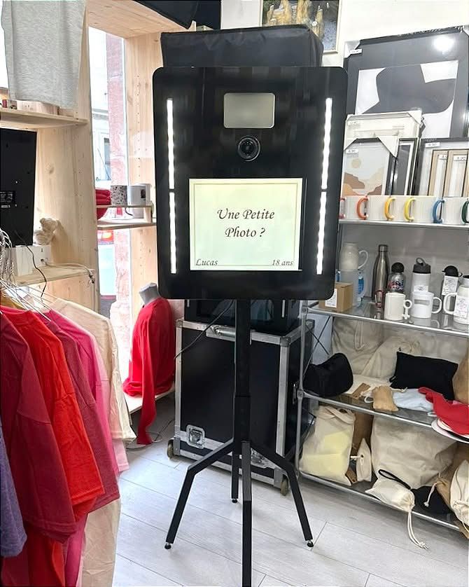 Borne à selfie en location à la boutique La Petite Fabrique